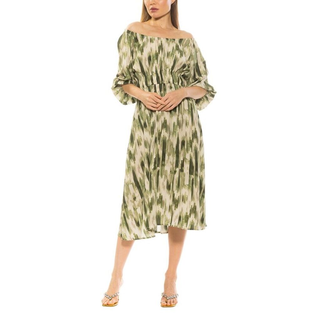 Alexia Admor Womens  Emily Dress, Green